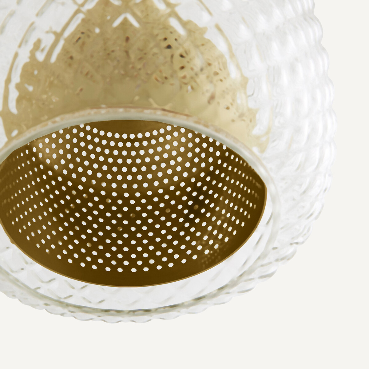 Lampadario in linea 4 globi, Mistinguett ottone, EMMANUEL GALLINA X AM.PM