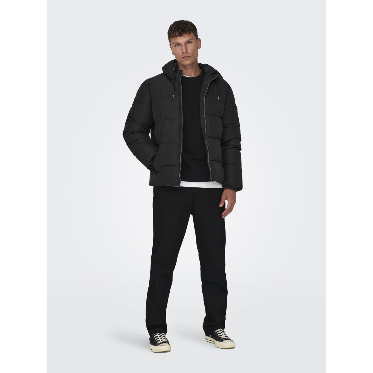 Doudoune noire - black, ONLY & SONS