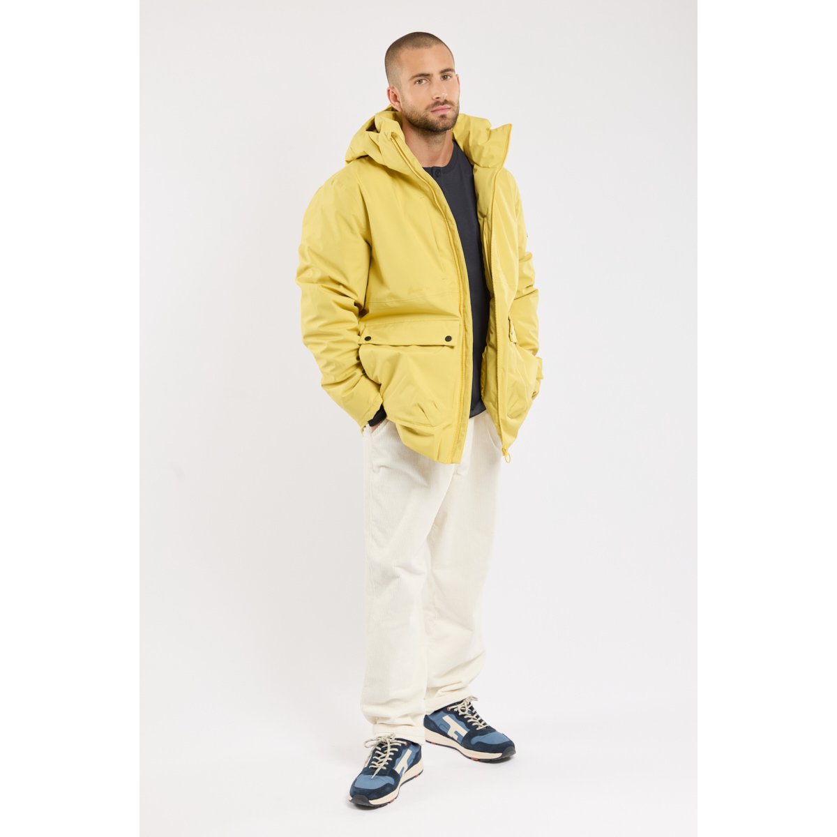 Parka courte en polyester recyclé HARDWOOD ambre, BERMUDES