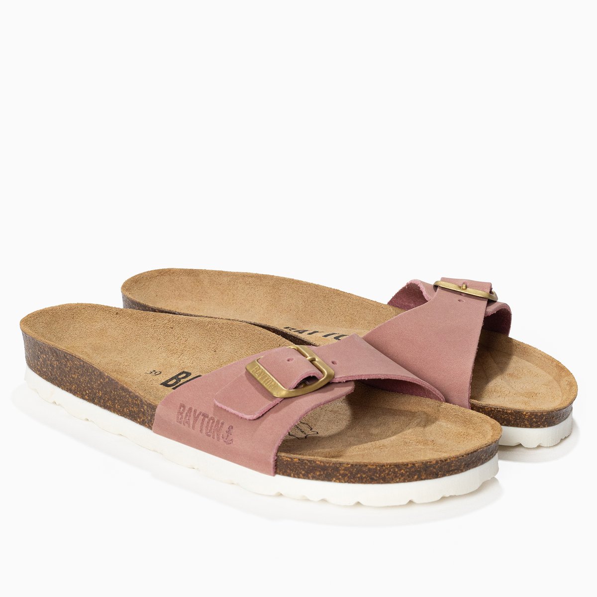 Sandales en cuir ZEPHYR rose, BAYTON