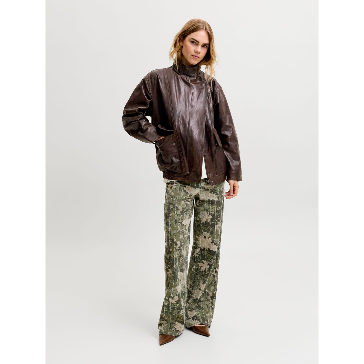 Veste En Cuir pecan brown, JJXX