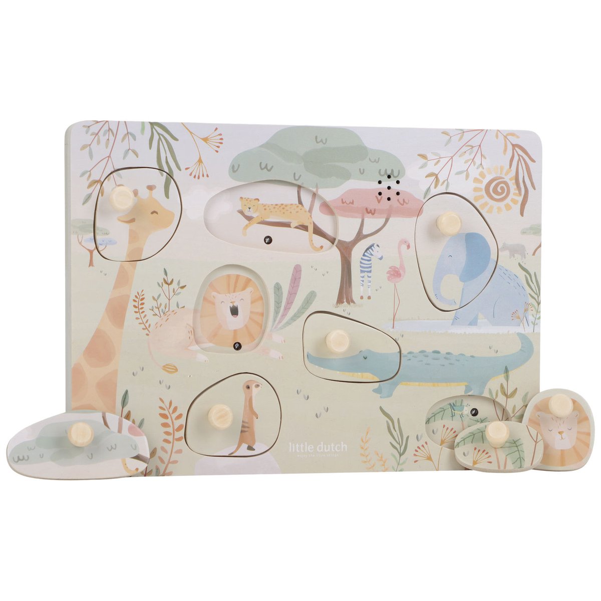 Puzzle sonore vert, multicolore, LITTLE DUTCH