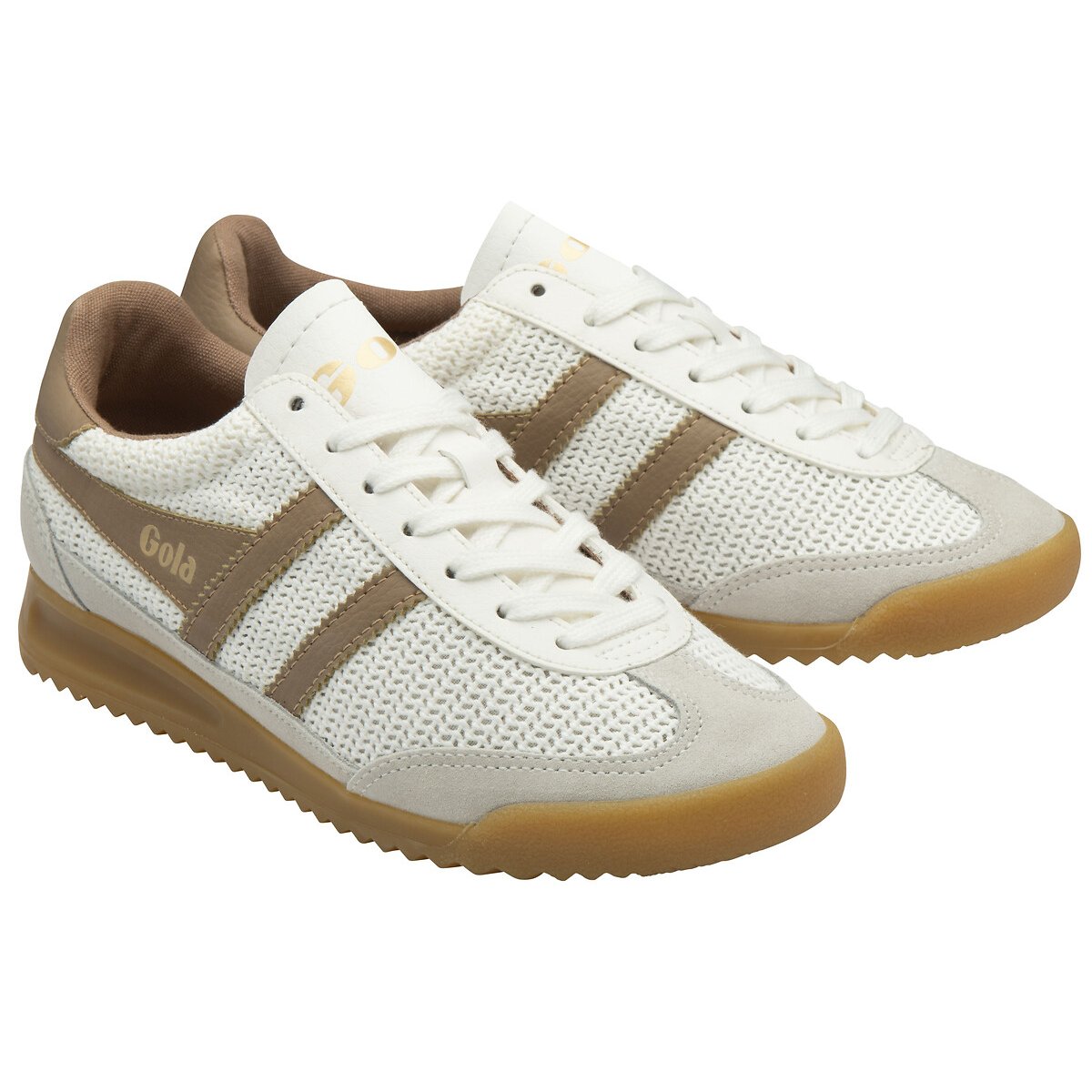 Baskets Tornado Zephyr blanc/caramel, GOLA