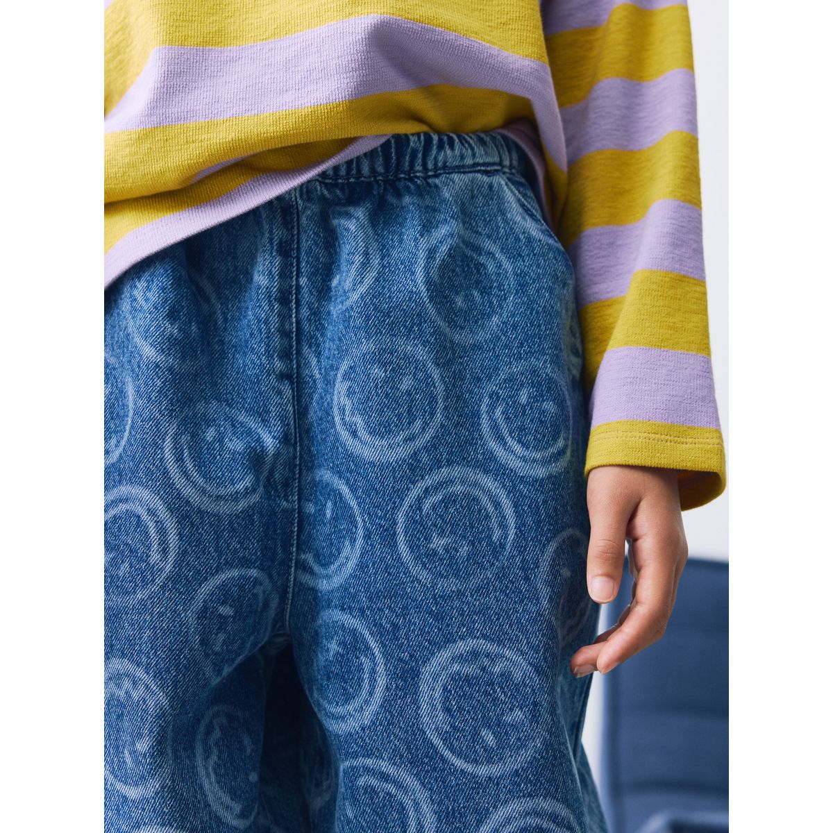 Jean bouffant smileyworld® bleu moyen, NEXT