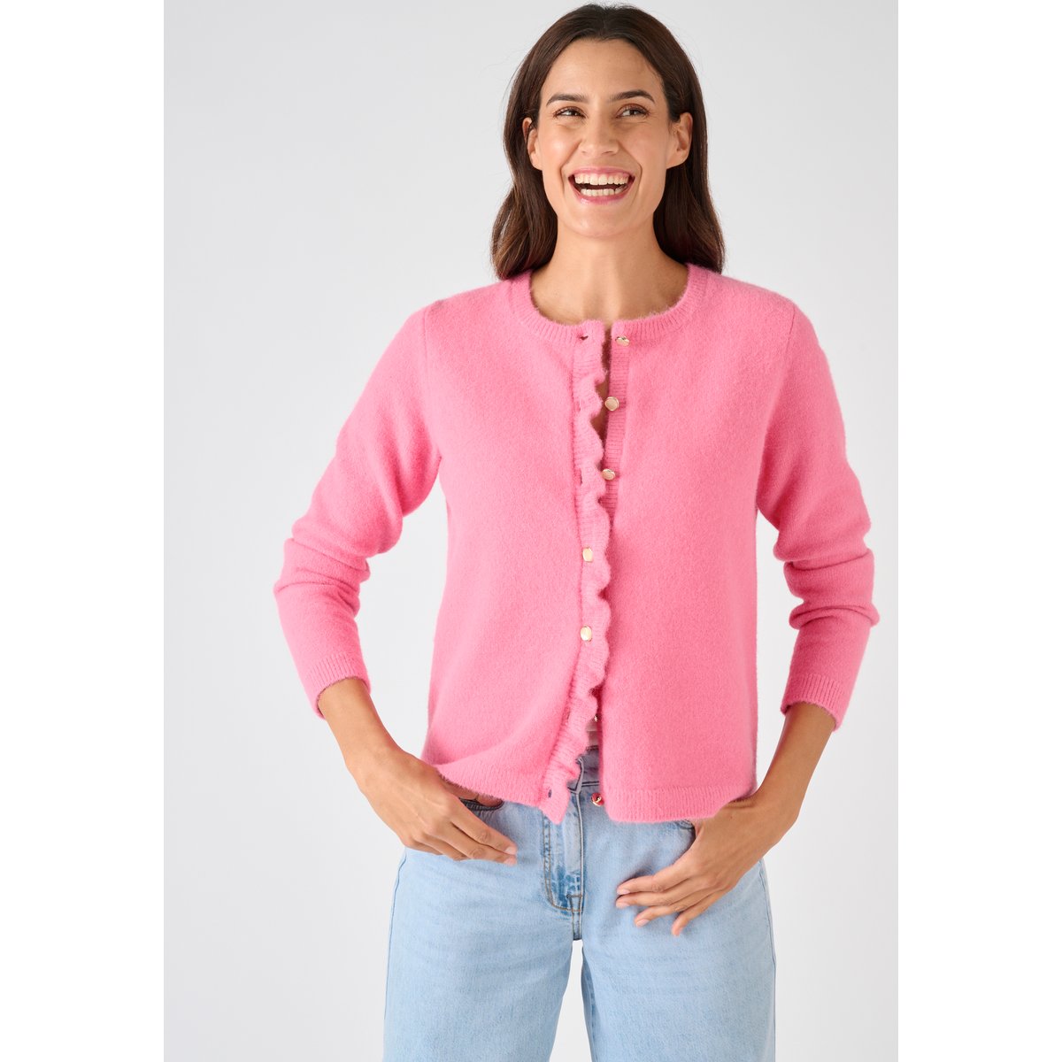 Gilet à volants Thermolactyl rose, DAMART