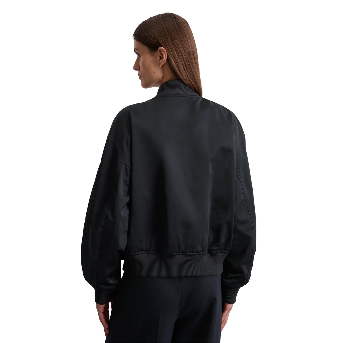 Blouson Travel Collection en sergé de polyester recyclé bleu foncé, MARC O'POLO