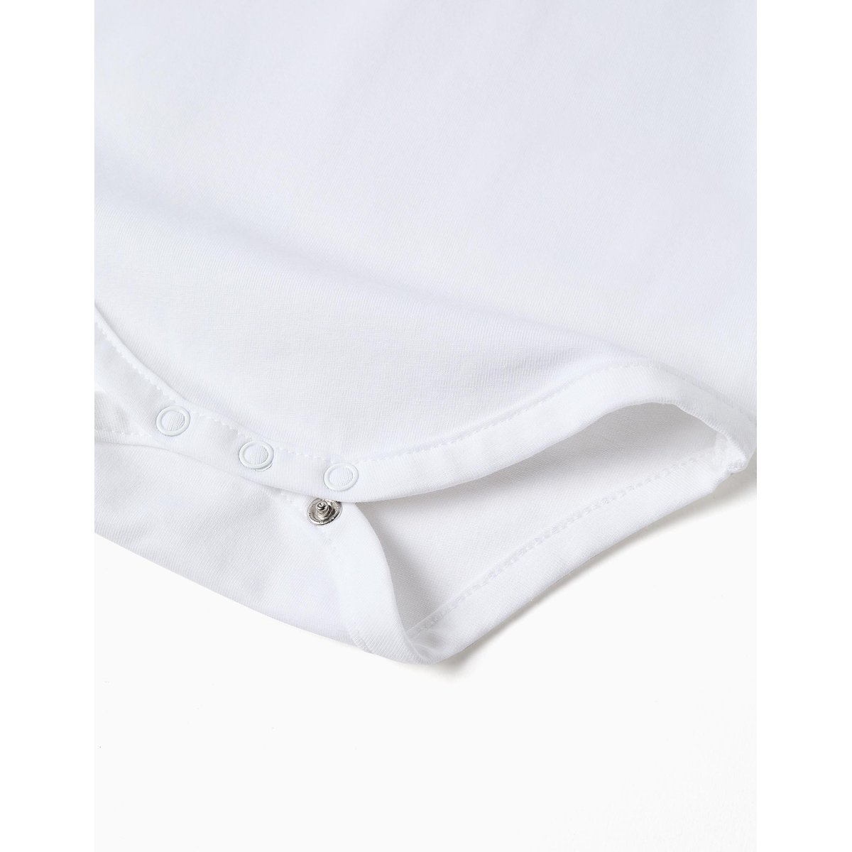 Body en coton avec col Claudine blanc, ZIPPY