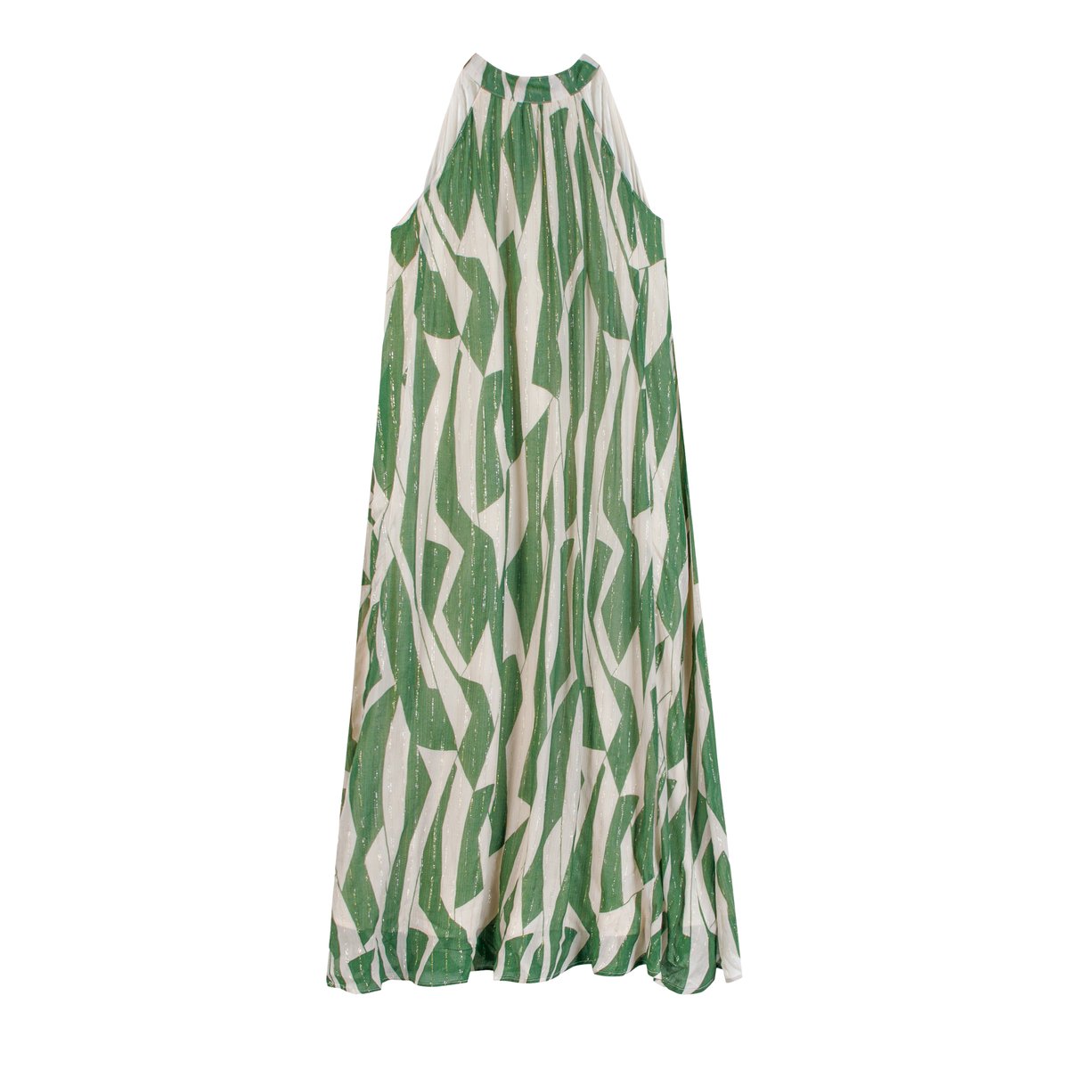 Robe longue imprimée smock green, IKKS