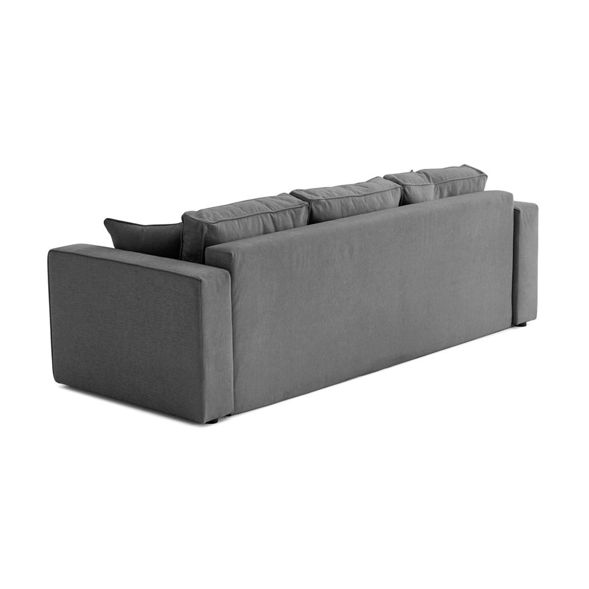 Canapé Convertible 3 places - TOPAZE gris foncé, BEST MOBILIER