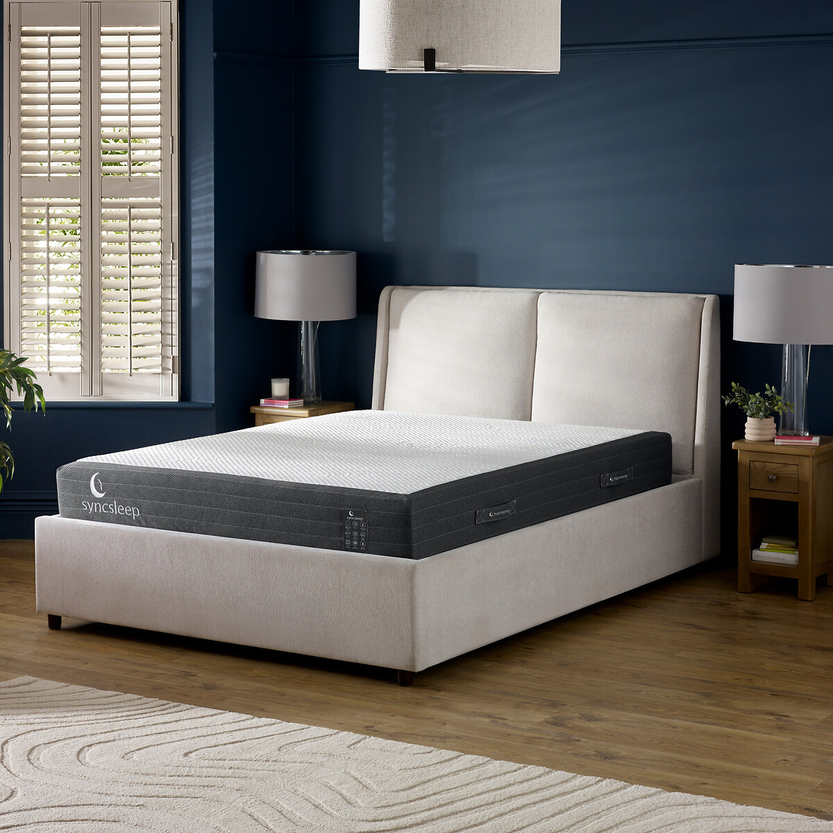 Harmony 1500 Memory Foam Pocket Sprung Mattress grey, SYNCSLEEP