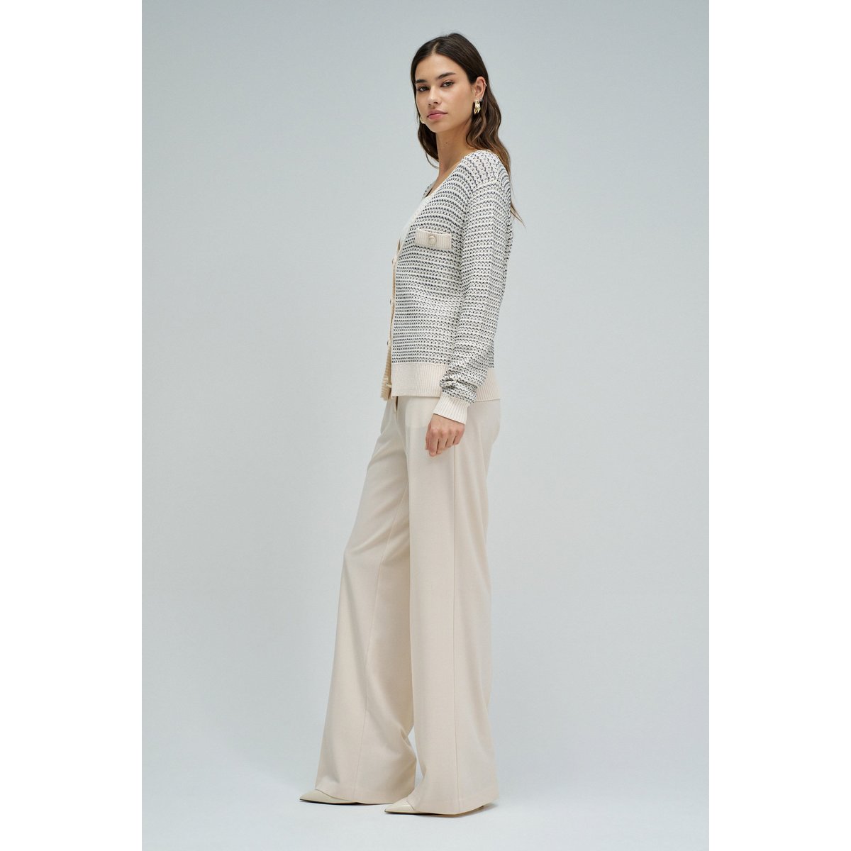 CARDIGAN TRICOTÉ beige, SALSA JEANS