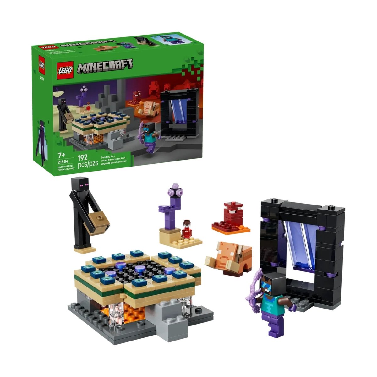Minecraft Voyage à travers les Portails multicolore, LEGO