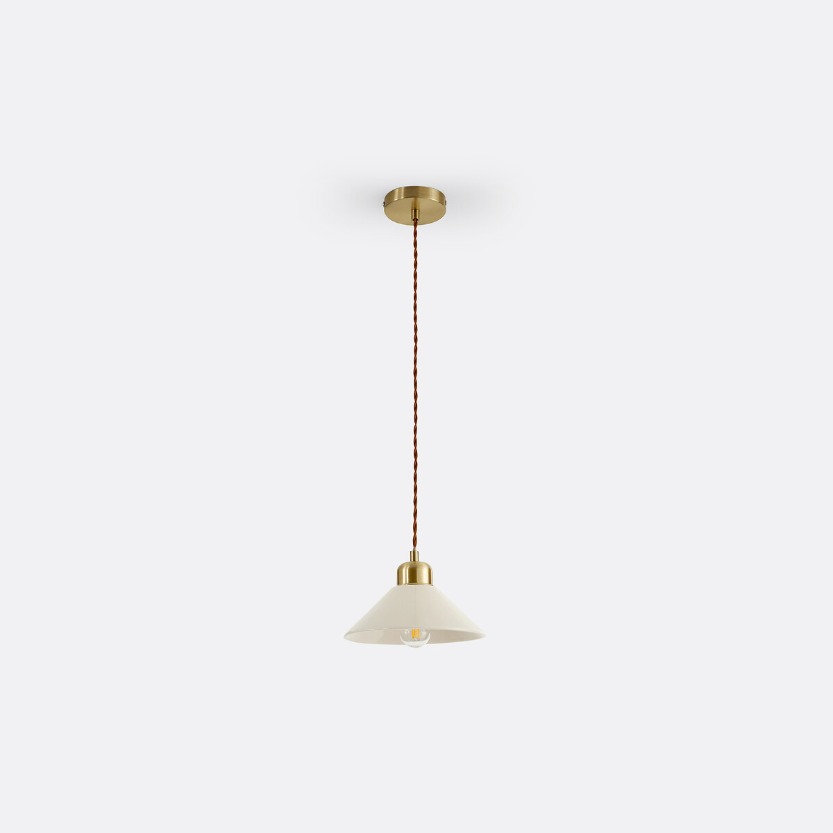 Suspension en céramique Ø20 cm, Nilana ecru, LA REDOUTE INTERIEURS