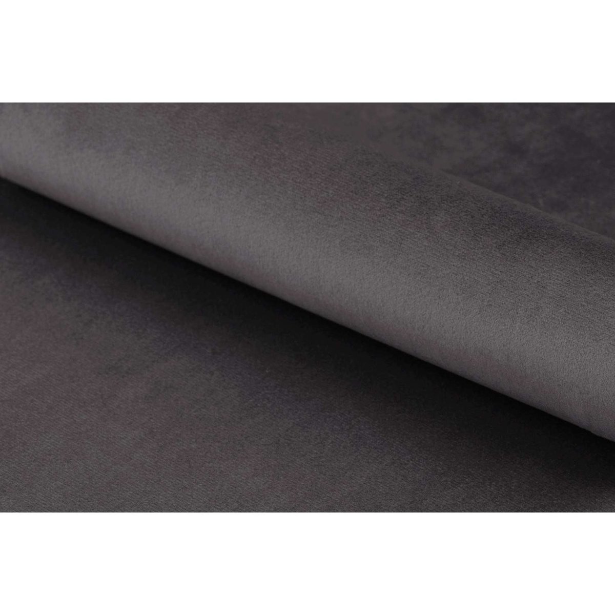Canapé 3 places en velours capitonné design élégant RIA gris foncé, TOILINUX