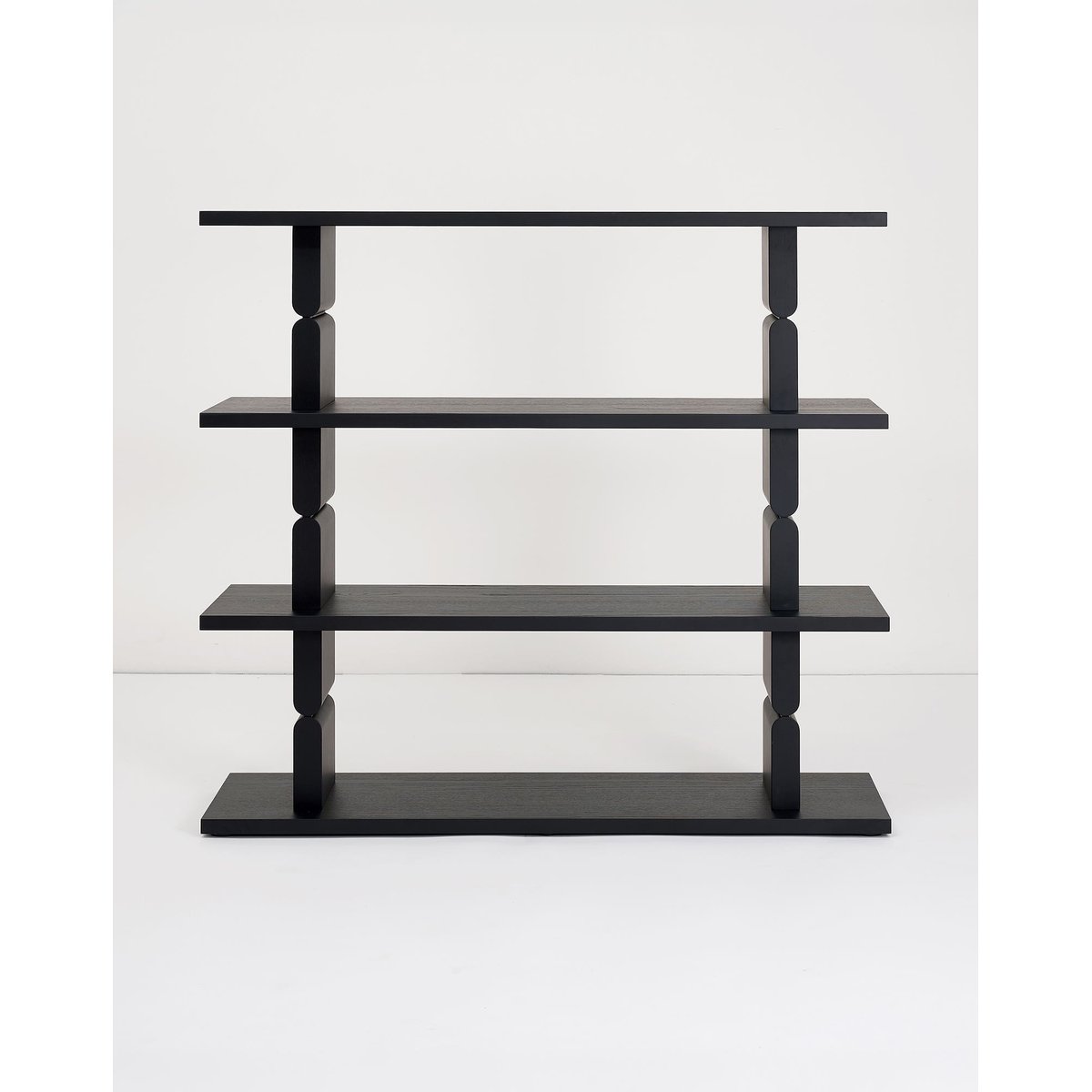 Bibliothèque en bois peint Noon black, NOBODINOZ