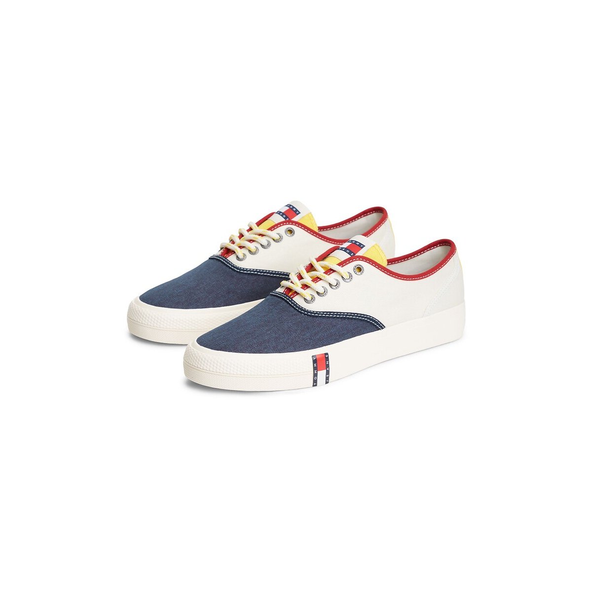 Tennis color block ARCHIVE VULC Y2K blanc/bleu marine, TOMMY HILFIGER