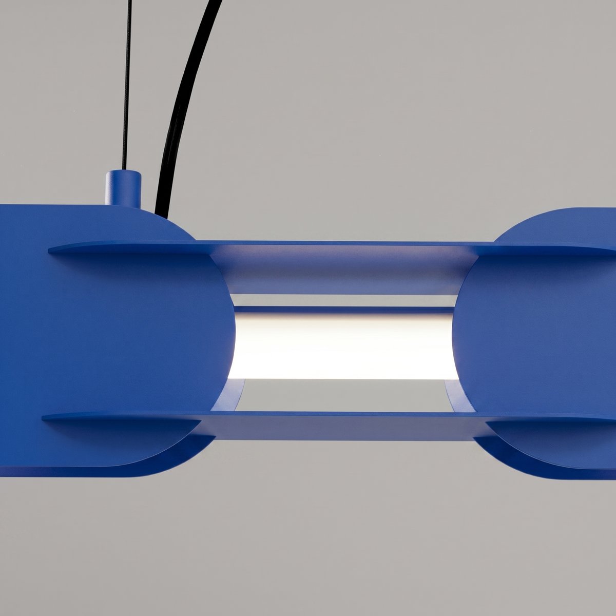 Suspension Acier Outremer LED 1 Chain outremer, EDEN