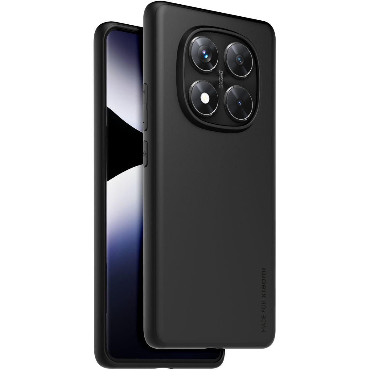 Coque Redmi Note 14 Pro 4G/5G Noir couleur unique, XIAOMI