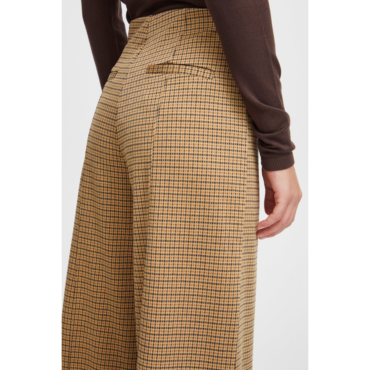 Pantalon à jambes larges, taille haute cathay spice, ICHI