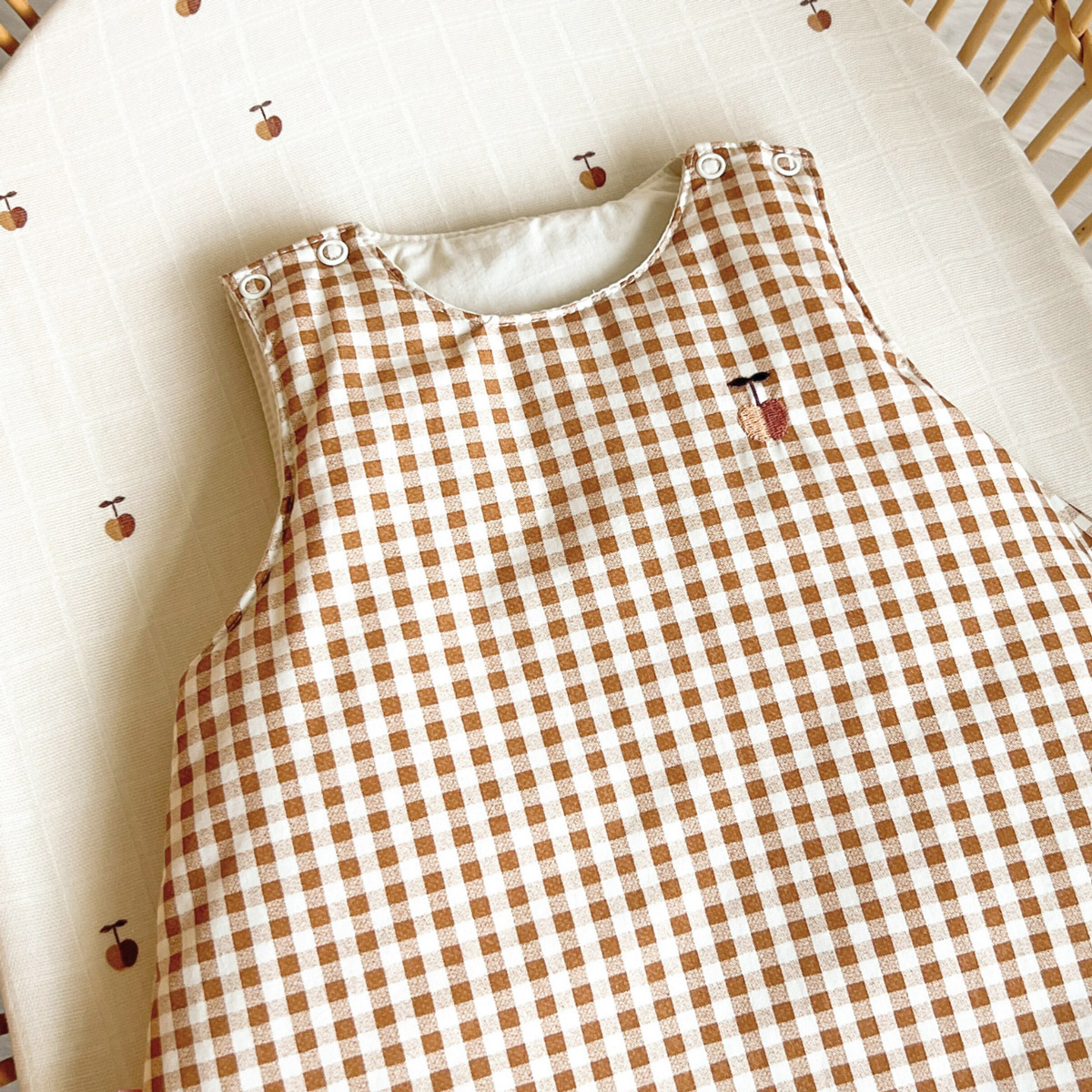 Gigoteuse coton bio POM POUCE caramel, LITTLE CREVETTE
