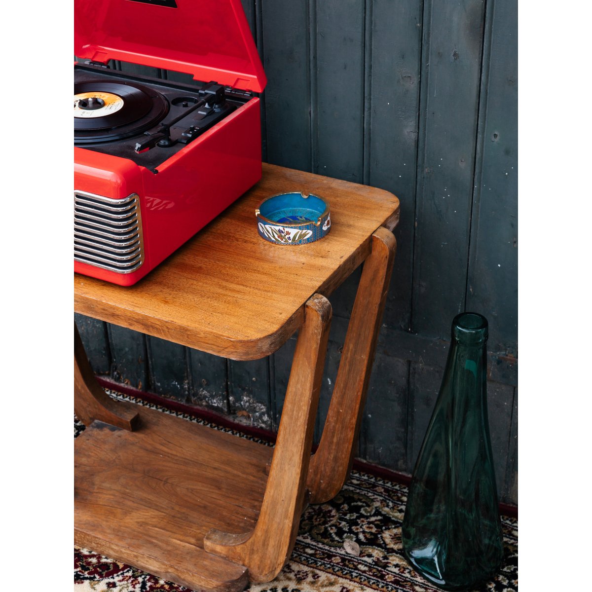 Table d'appoint en bois Francine N°273 - Bon état bois, DEBONGOUT