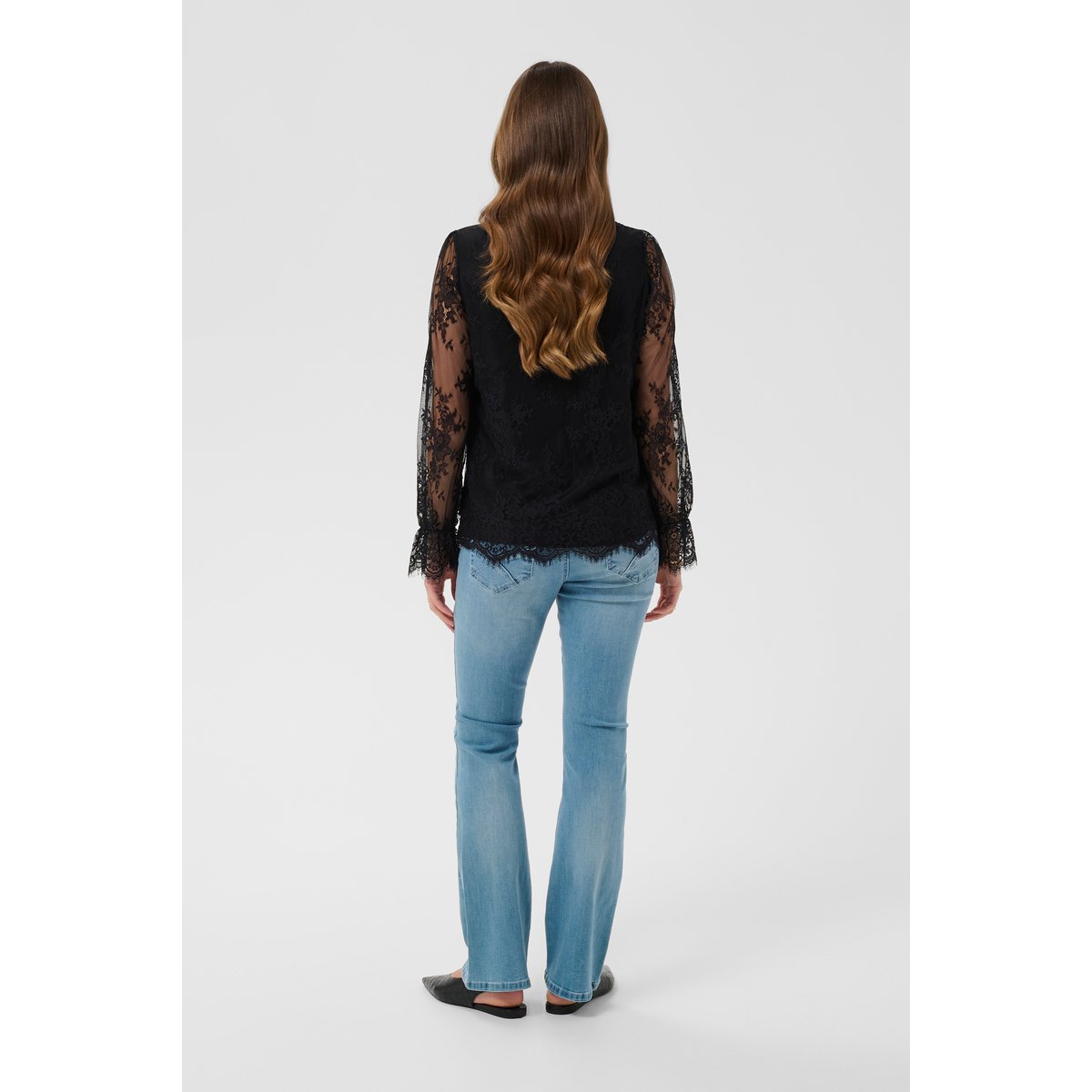 Blouse à manches longues noir pitch black, CREAM