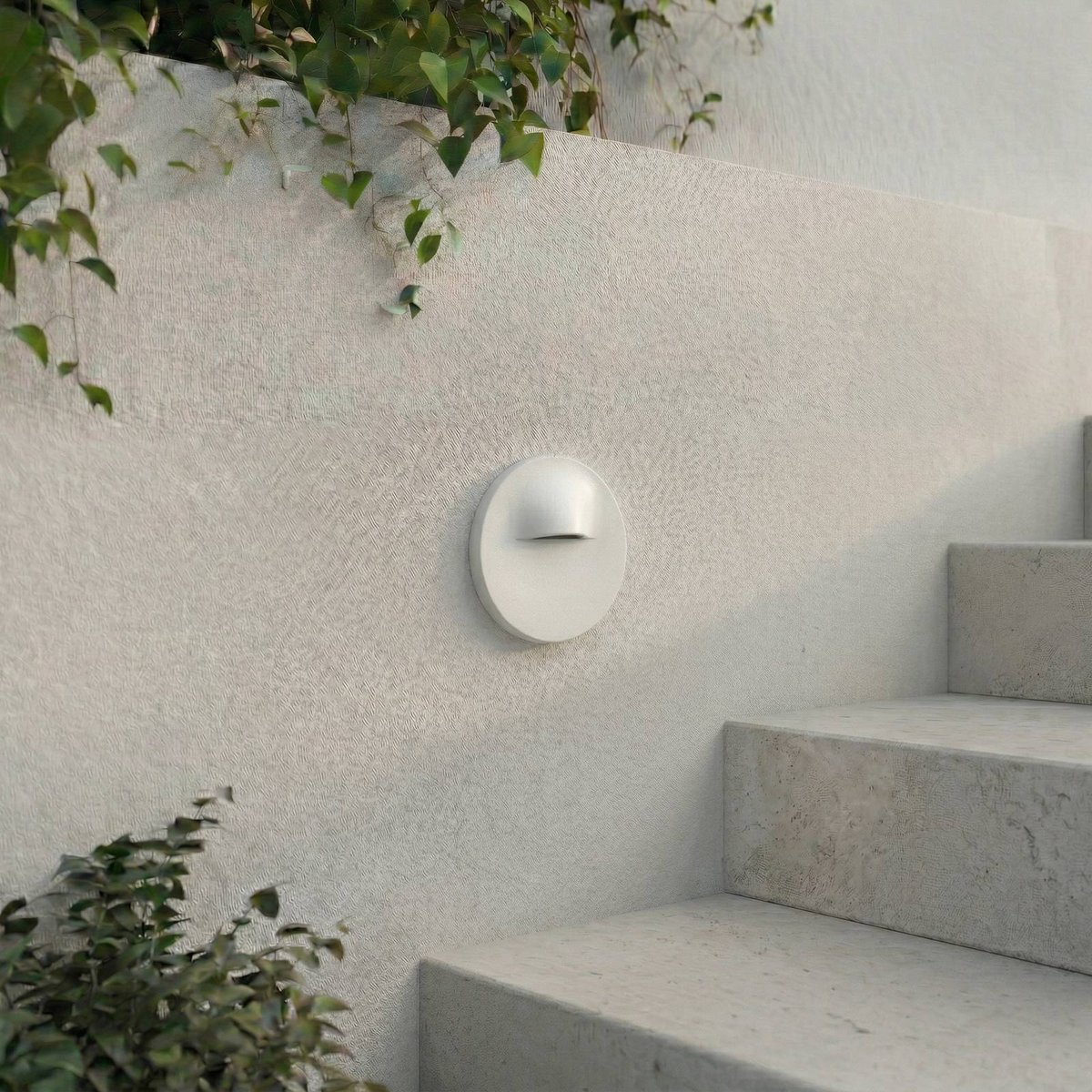 Applique extérieure en aluminium moderneLED blanc, LINDBY