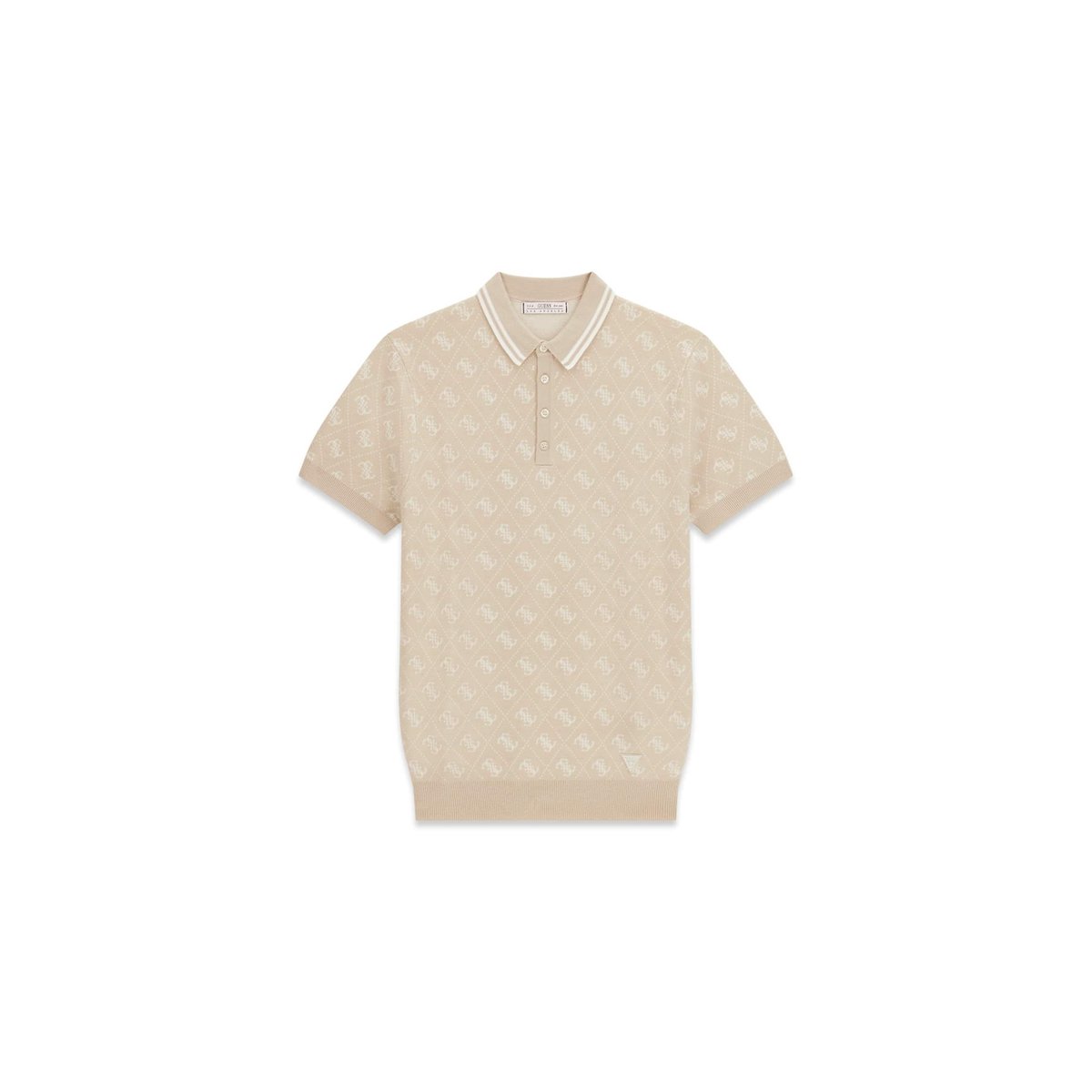 Polo Avec Logo 4G beige, GUESS