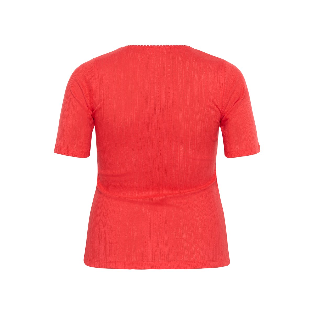 T-shirt rouge hibiscus, KAFFE CURVE
