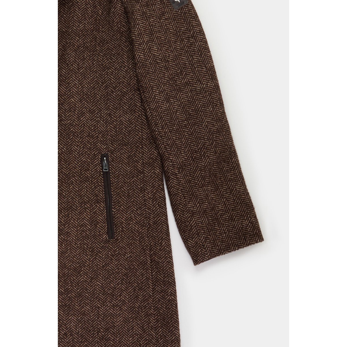 Manteau chevron chocolat, MCS