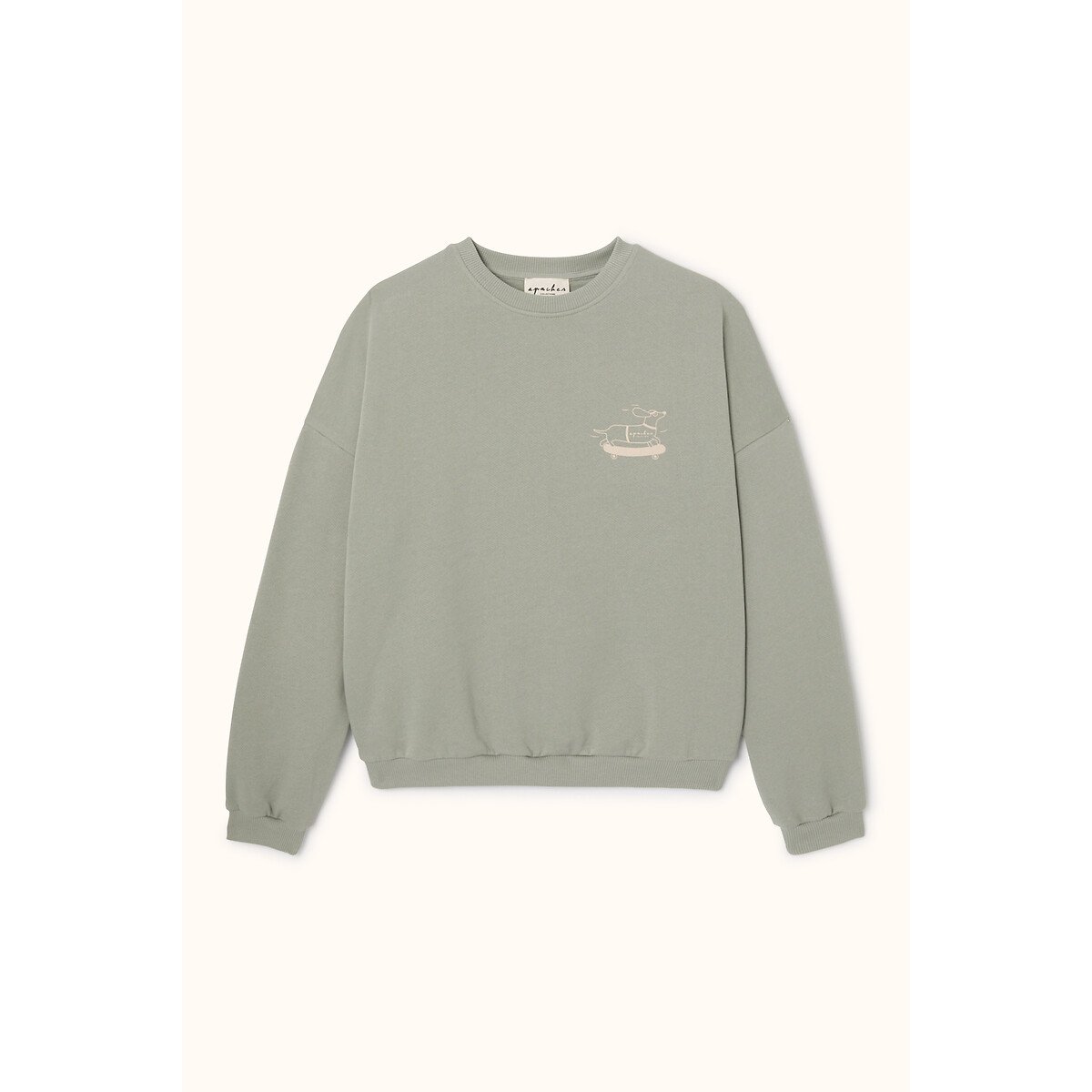 Sweat de corte amplo, SUNDAY cinzento-esverdeado, APACHES COLLECTIONS
