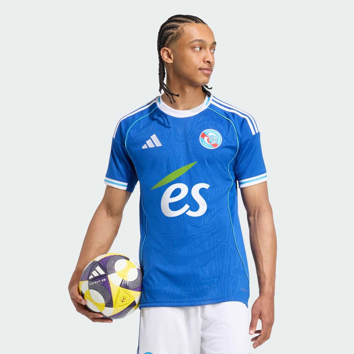 Maillot Domicile Rc Strasbourg 25/26 Maillot Domicile Rc Strasbourg 25/26 royal blue, adidas Performance