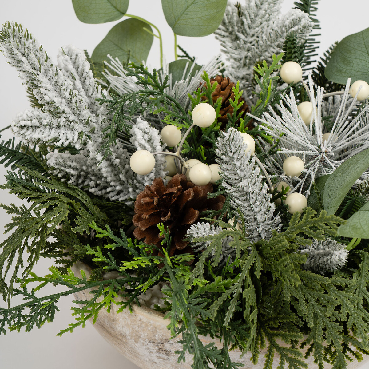 25cm Christmas Statement Centrepiece Bowl green, SO'HOME