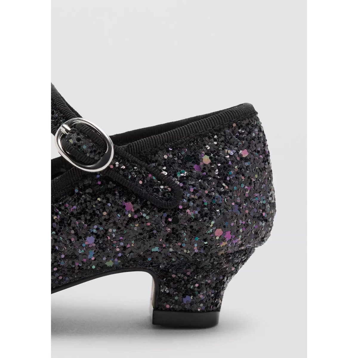 Chaussures à talon paillettes noir, MANGO KIDS