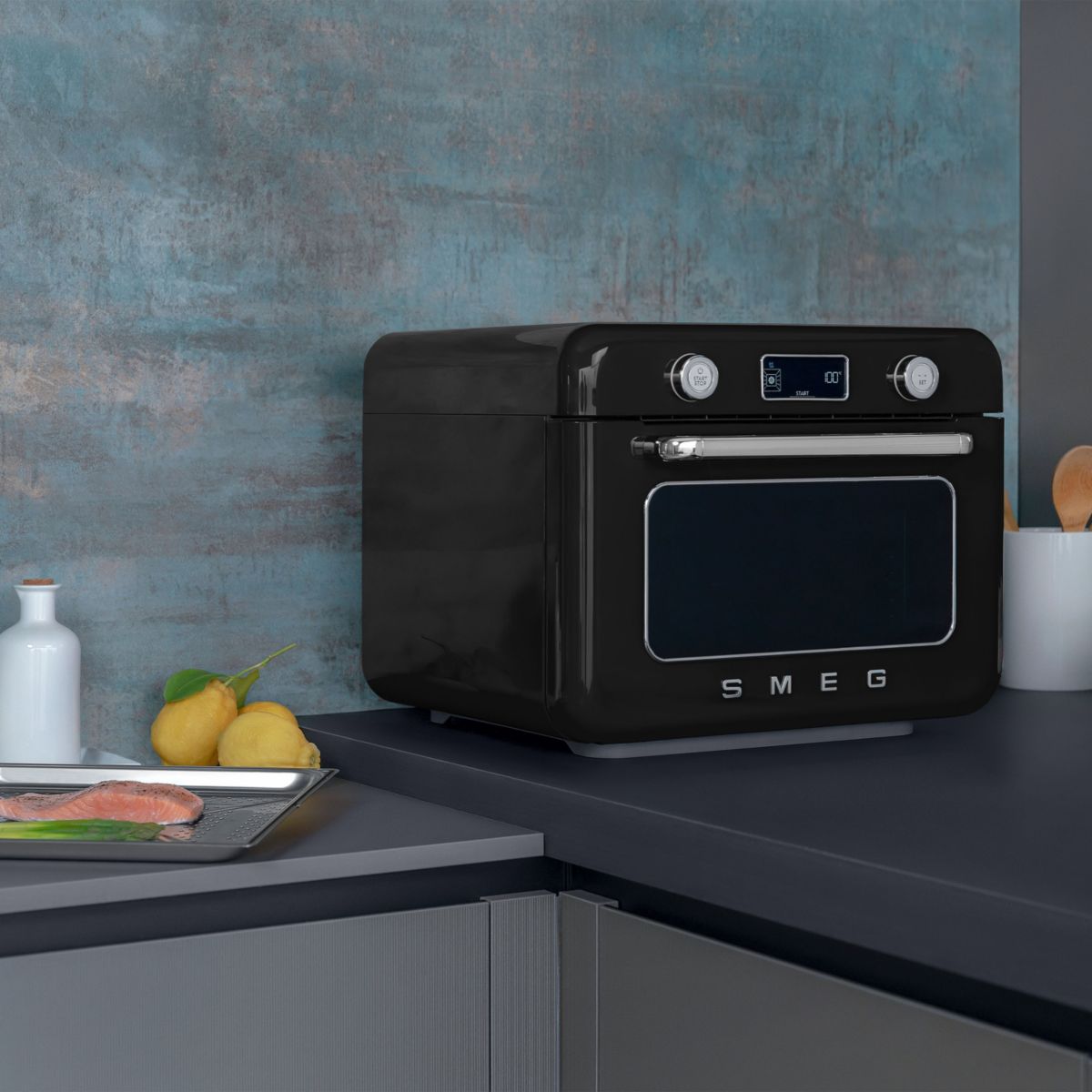 Mini four COF01BLEU couleur unique, SMEG