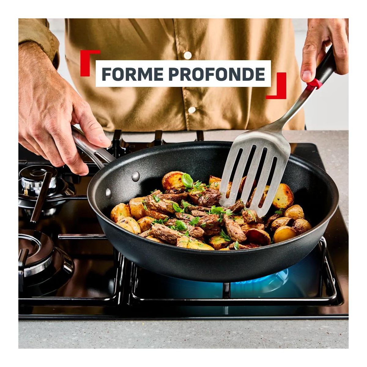 Poêle 24 cm Excellence + noir, TEFAL