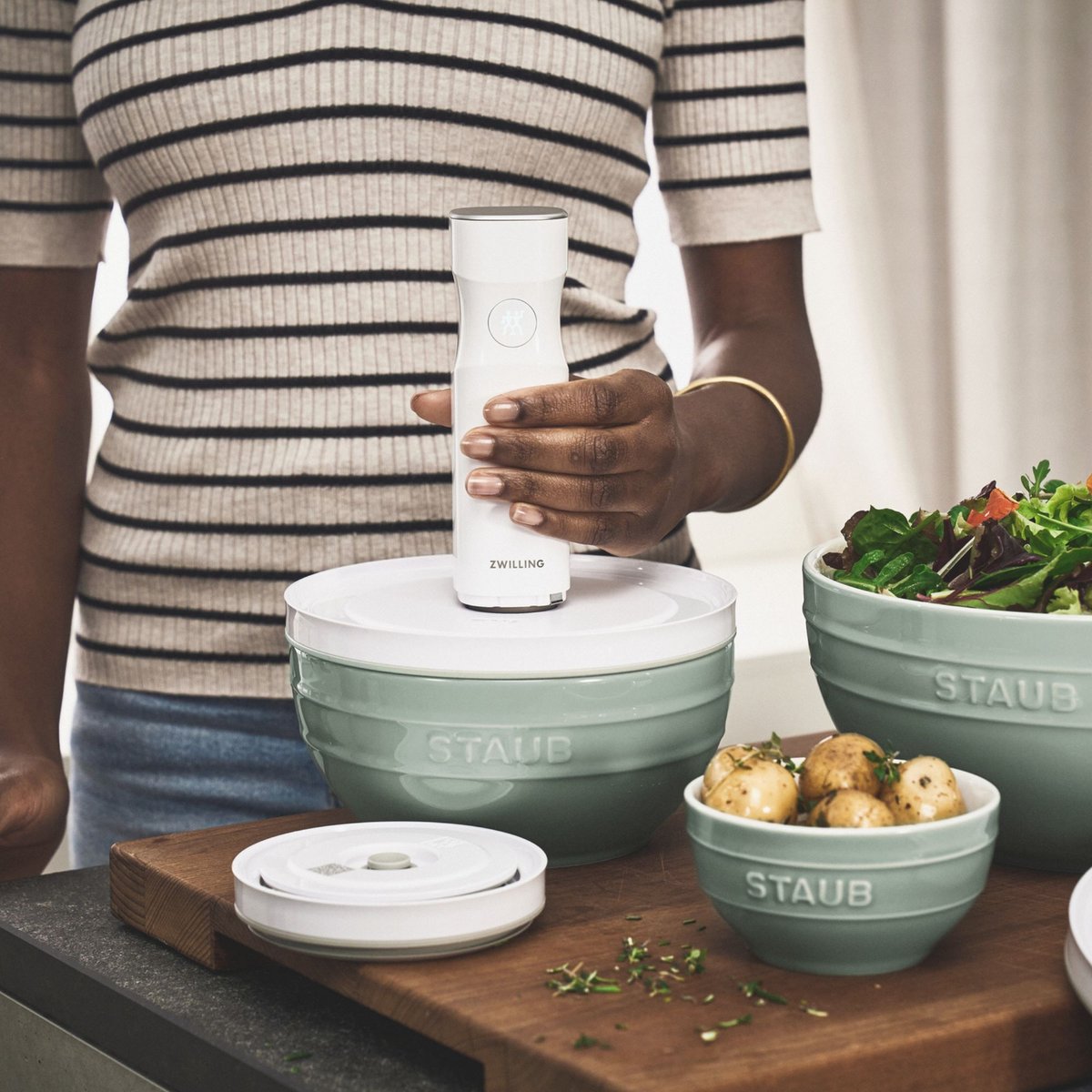 Bol 18 cm, Céramique, Eucalyptus eucalyptus, STAUB