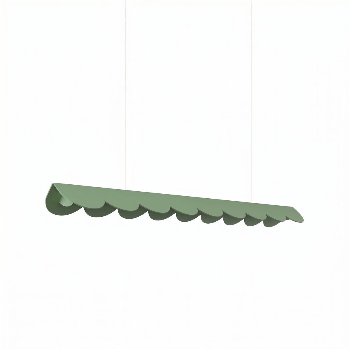 Suspension Aluminium Sauge LED 1 Biscuit sauge, EDEN