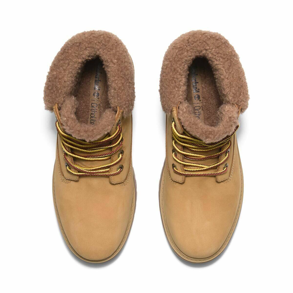 Stone Street Mid Ankle Boots in Leather with Faux Fur Lining honey, TIMBERLAND