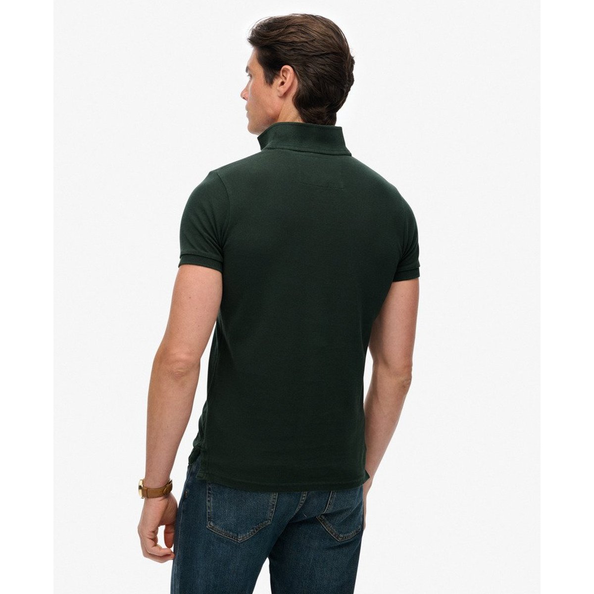 Polo Vintage Athletic Brodé vert aigle, SUPERDRY
