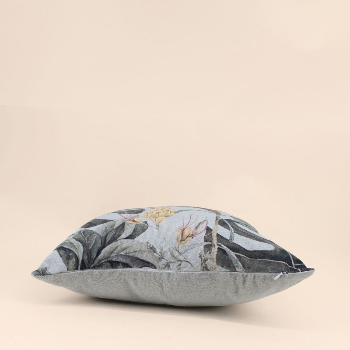 Coussin imprimé floral 45x45cm vert, ORNAMI