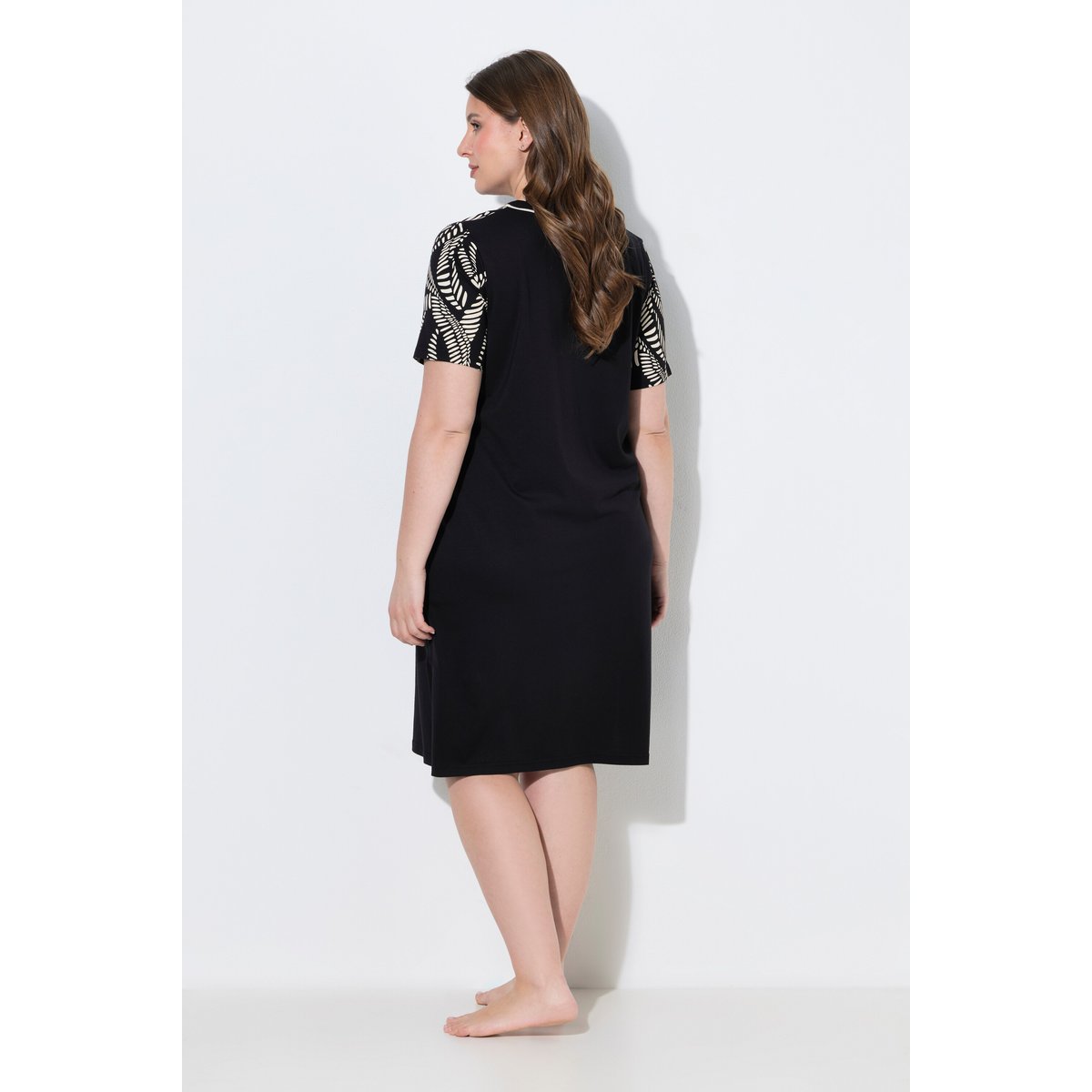 Lot de 2 chemises de nuits/T-shirts longs noir, ULLA POPKEN