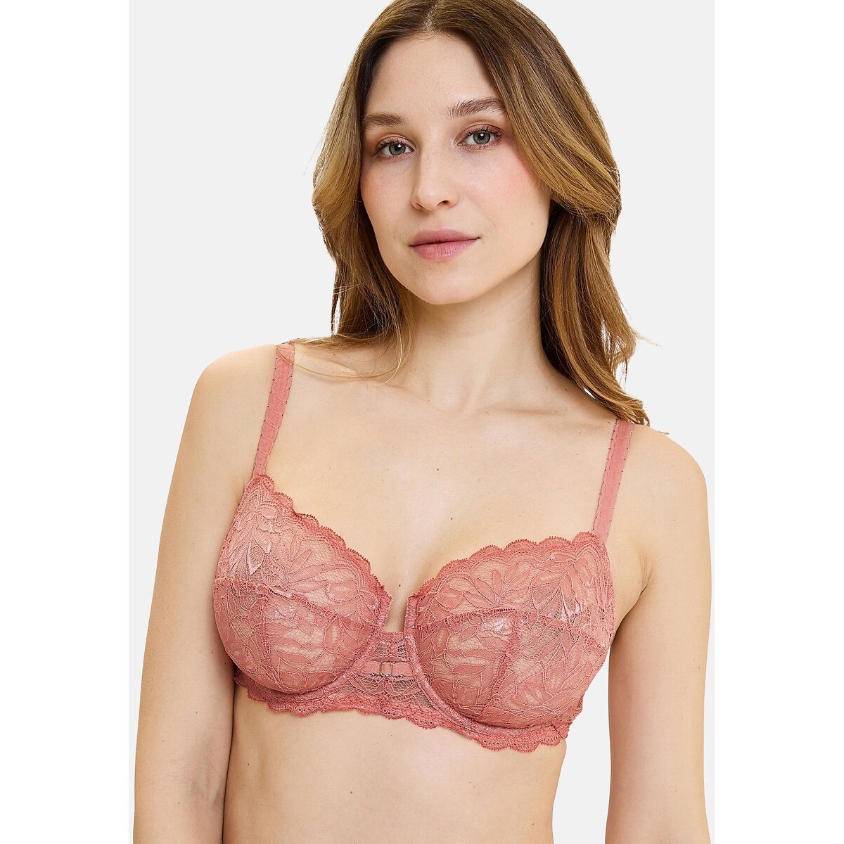 Reggiseno classico con ferretto SUZAN rosa nordico , SANS COMPLEXE