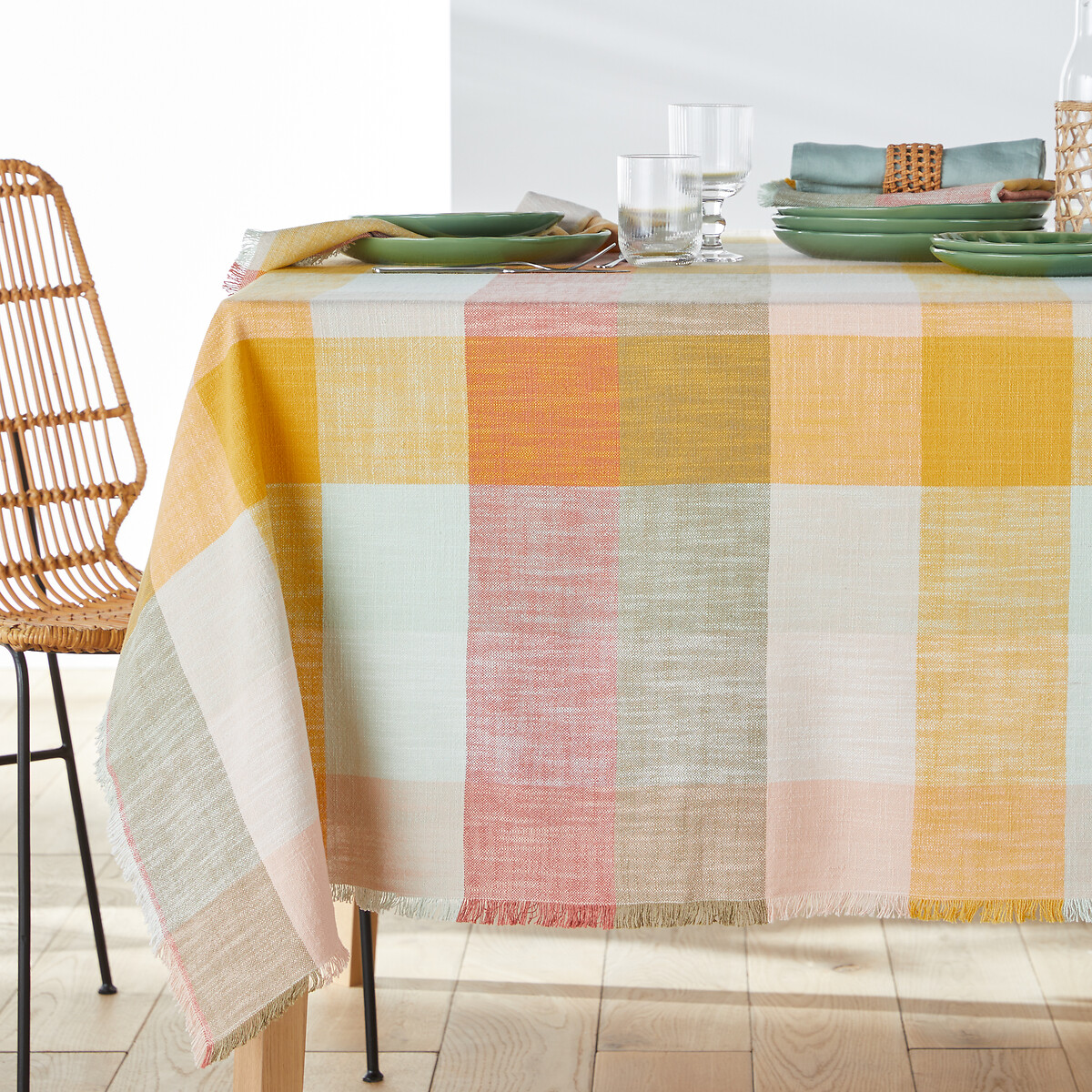 Nappe coton tissé-teint, Formia multicolore, LA REDOUTE INTERIEURS