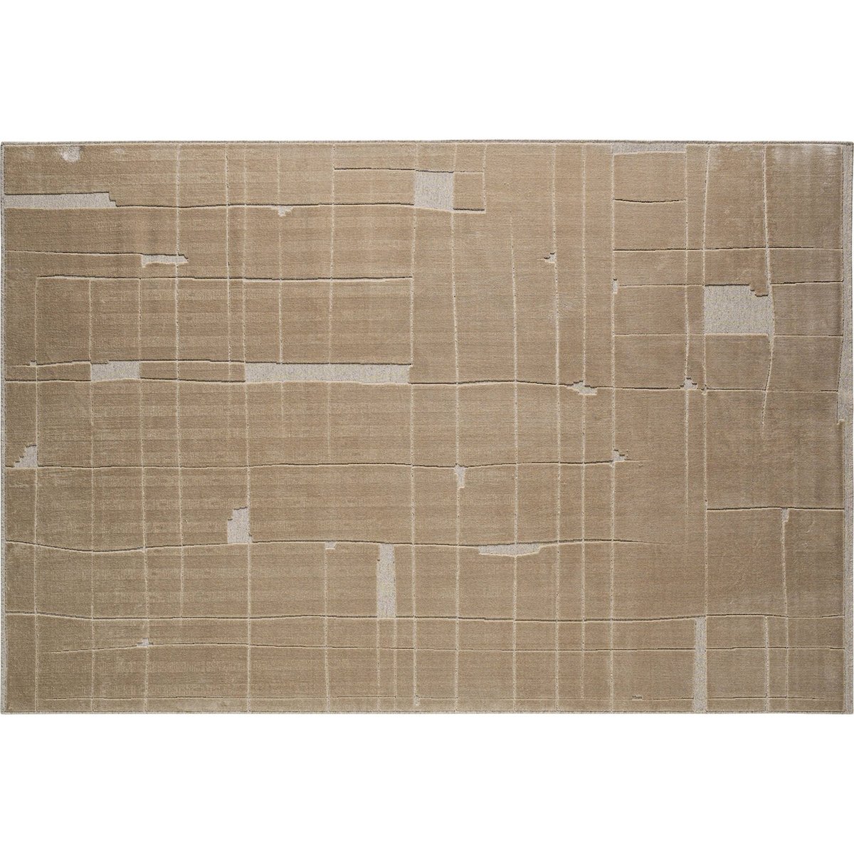 Tapis classique fait main, Style raffiné beige naturel doux et élégant, RECOLLECTION