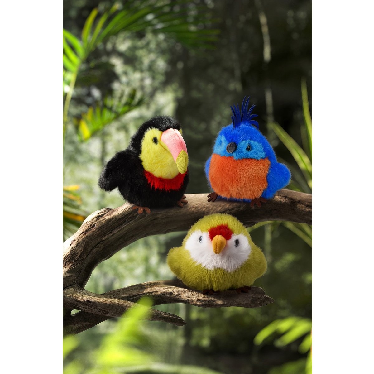 Peluche oiseau LES CUI-CUI PARADIS 15 cm kiwi orange, HISTOIRE D'OURS