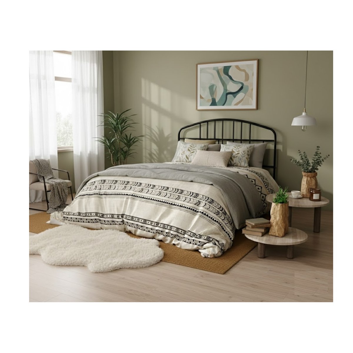 Parure de lit Boheme beige, EDEN