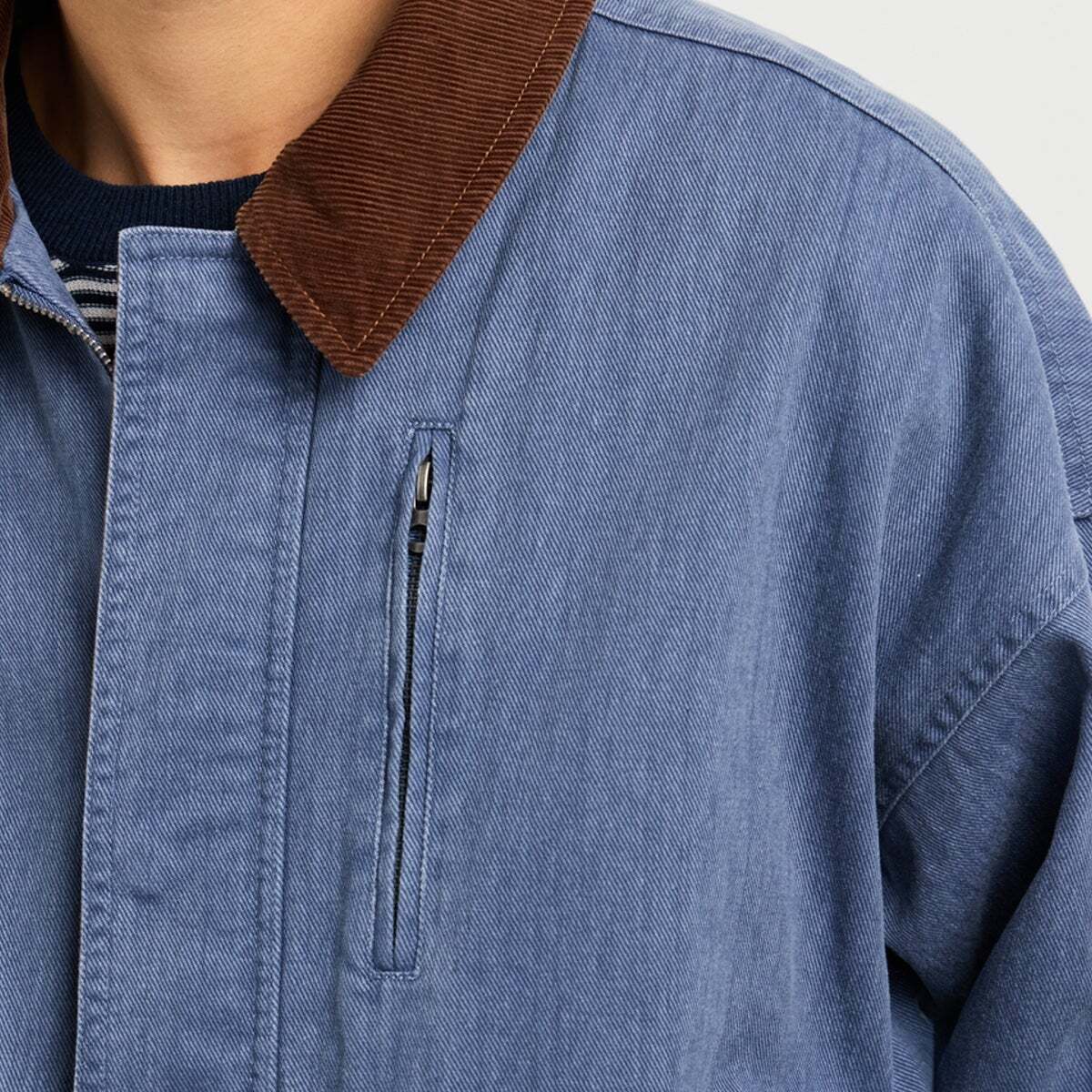 Veste Coupe Regular En Sergé bleu dulwich, PEPE JEANS