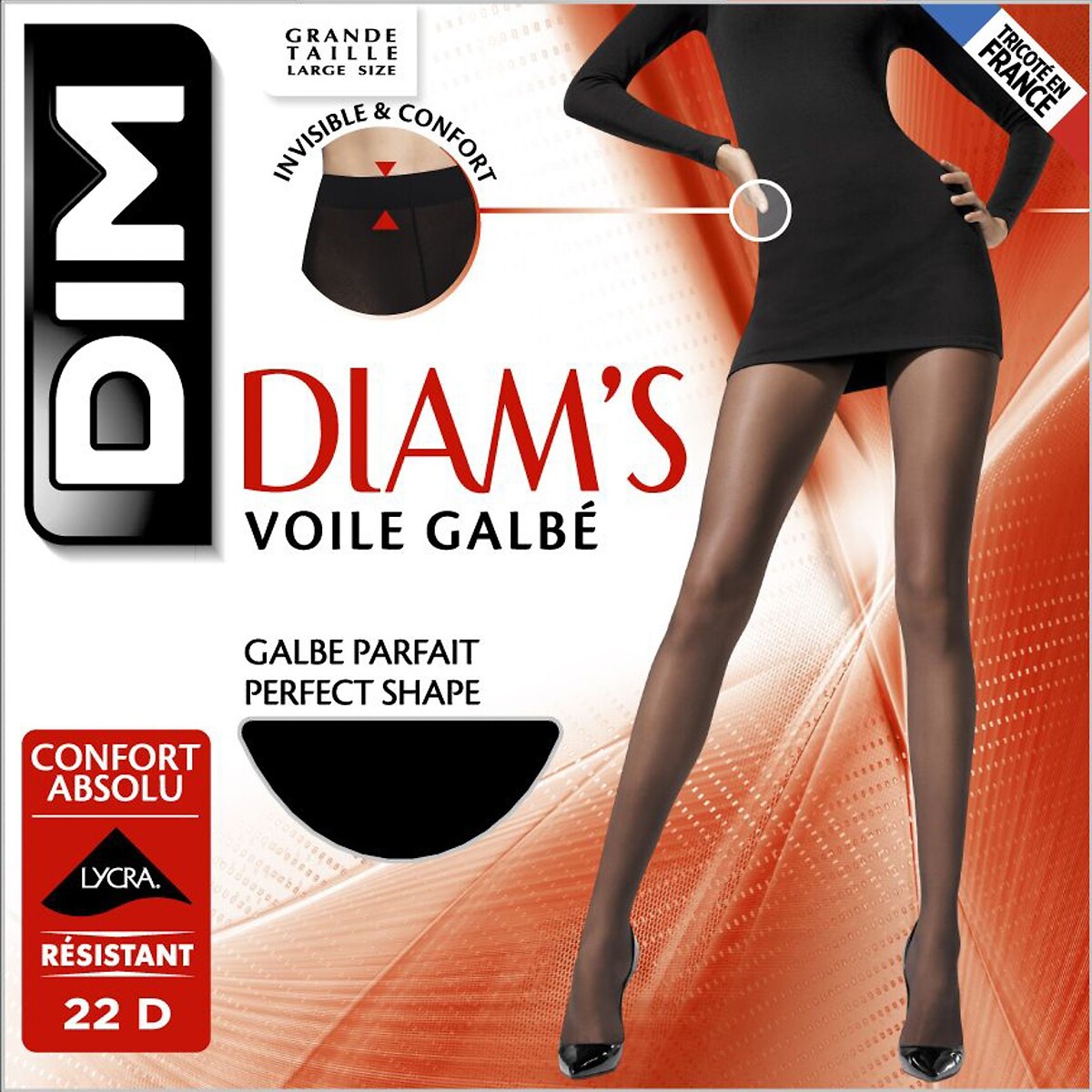 Collants Diam’s voile modellanti 22 denari nero , DIM