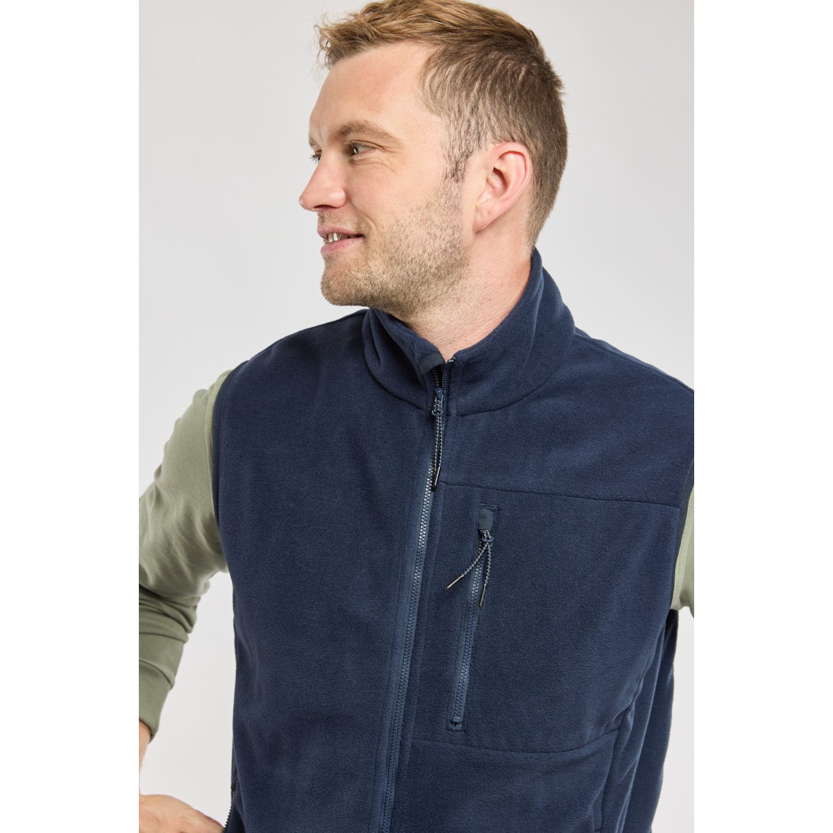 Polaire sans manche PERIA navy, BERMUDES
